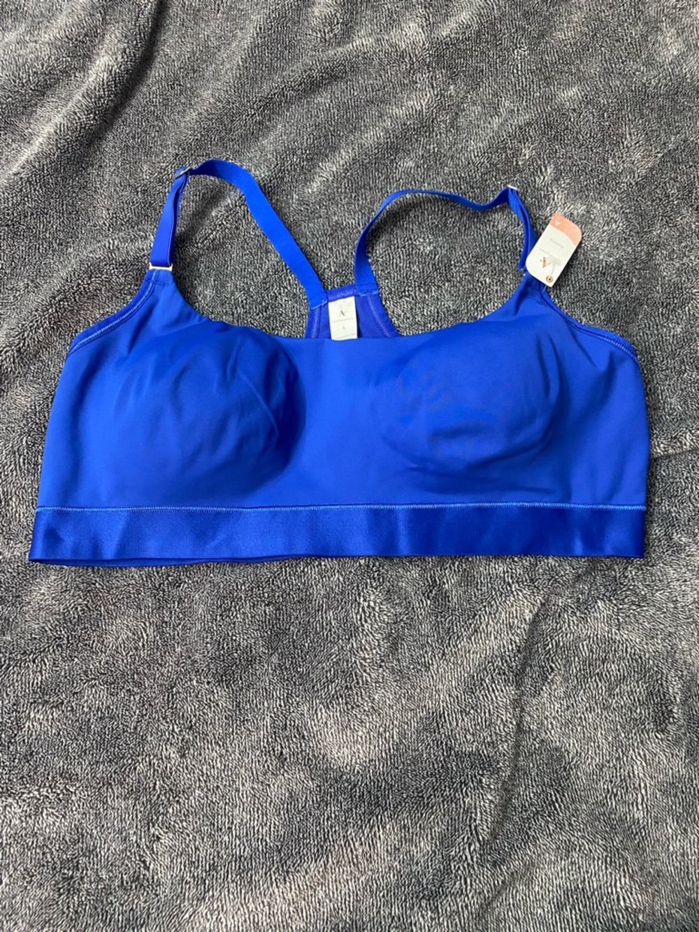 NWT Adore Me Galactic Cobalt Seamless Racerback Bralette Blue 1X Plus Size